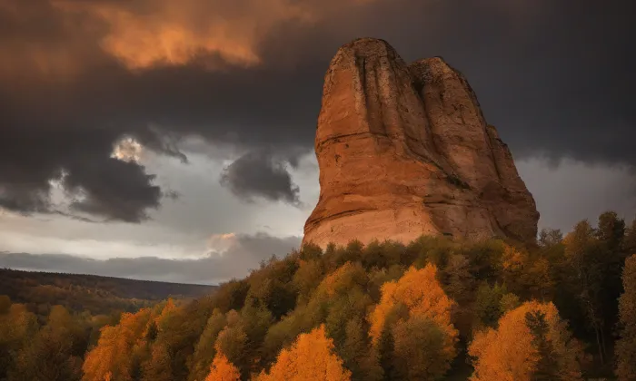 kostel svatého Petra a Pavla (Petrovice) – autumn