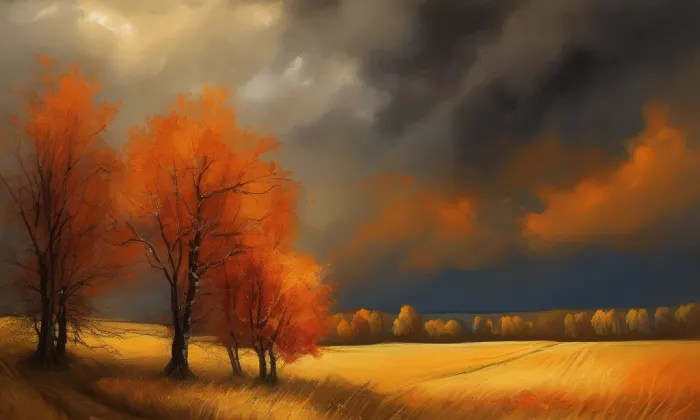 Kostel svatého Petra a Pavla (Podbřežice) – autumn