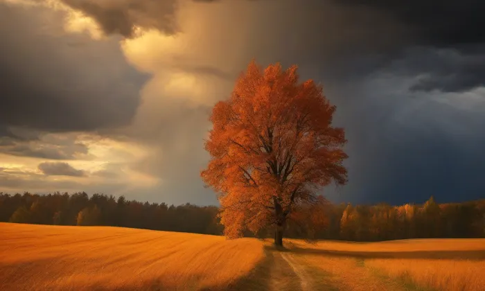 kostel svatého Petra a Pavla (Rozhovice) – autumn