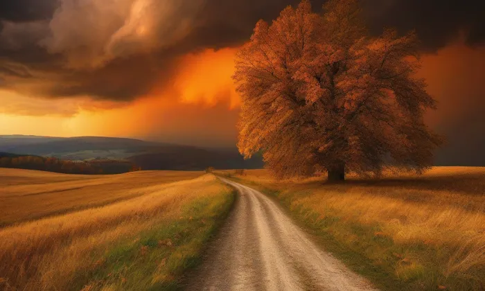 kostel svatého Petra a Pavla v Kralovicích – autumn