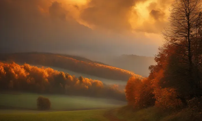 kostel svatého Prokopa (Čehovice) – autumn