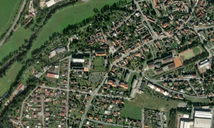 Kostel svatého Prokopa (Štěnovice) – letecký pohled