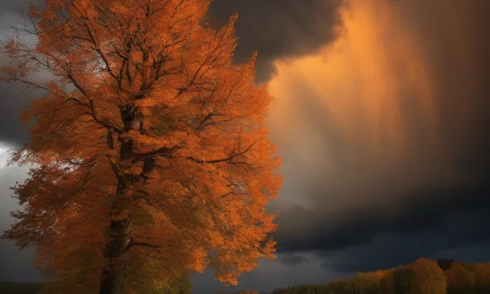 Kostel svatého Prokopa (Běhařov) – autumn