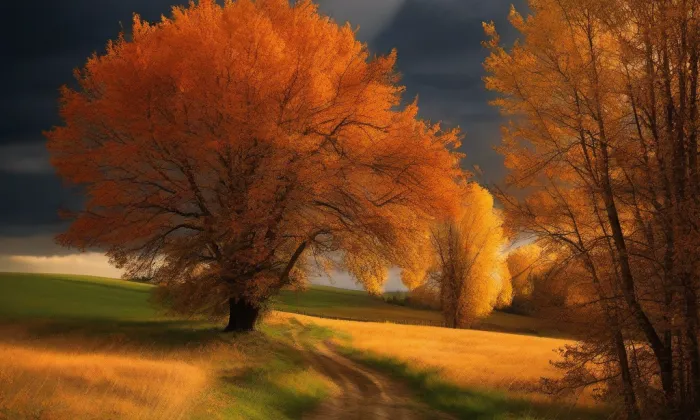 Kostel svatého Prokopa (Braník) – autumn