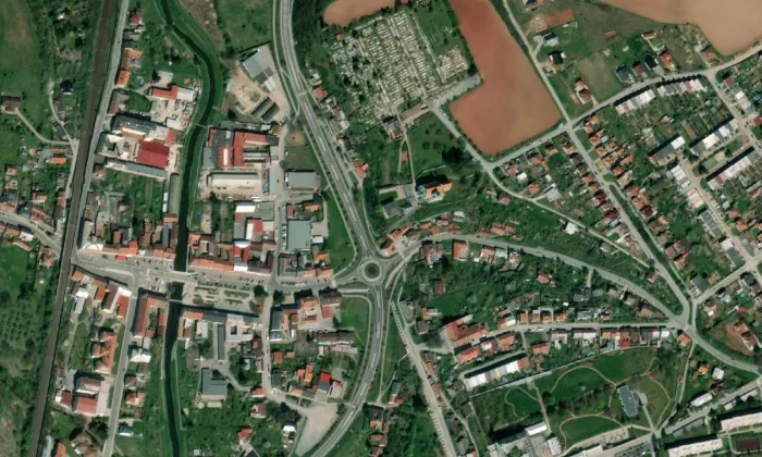 Kostel svatého Prokopa (Letovice) – letecký pohled
