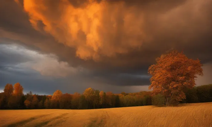 Kostel svatého Prokopa (Semčice) – autumn