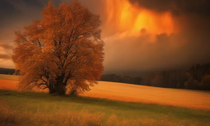 kostel svatého Prokopa (Sobkovice) – autumn