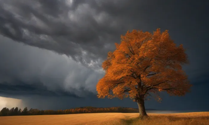 Kostel svatého Prokopa (Stříbrnice) – autumn