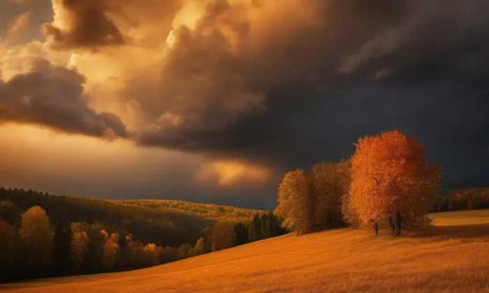 Kostel svatého Rocha (Petrovice) – autumn