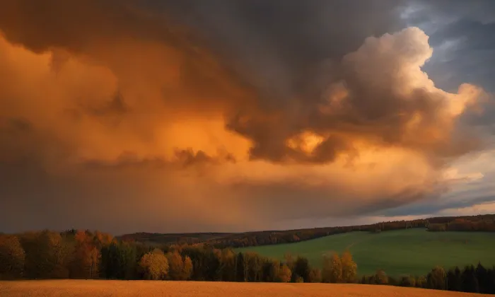 kostel svatého Václava (Řestoky) – autumn