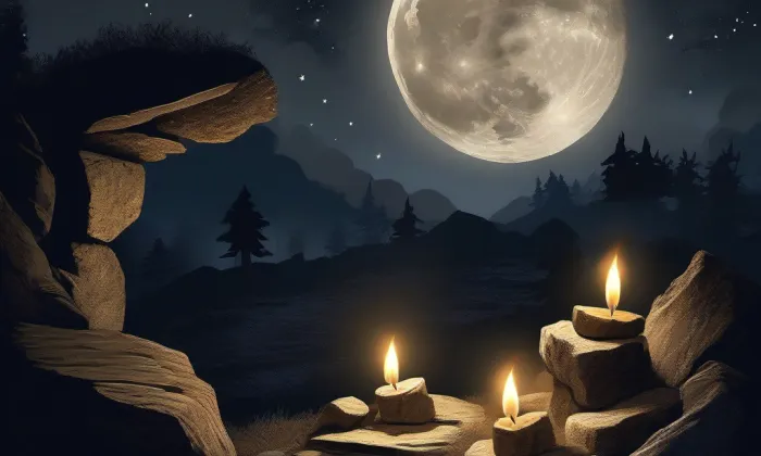 kostel svatého Václava (Řestoky) – noc