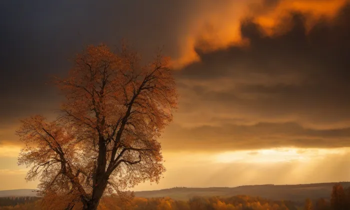 kostel svatého Václava (Chlum) – autumn