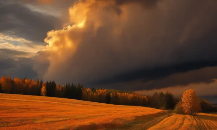 kostel svatého Václava (Domanín) – autumn
