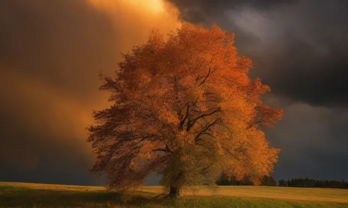 kostel svatého Václava (Ohnišťany) – autumn