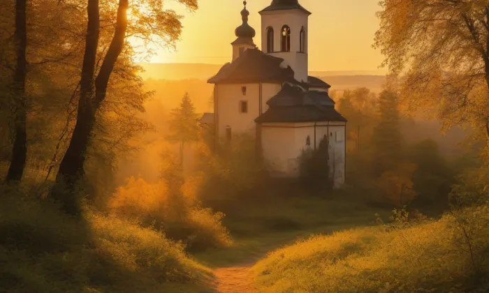 Kostel svatého Václava (Radíčeves) – summer