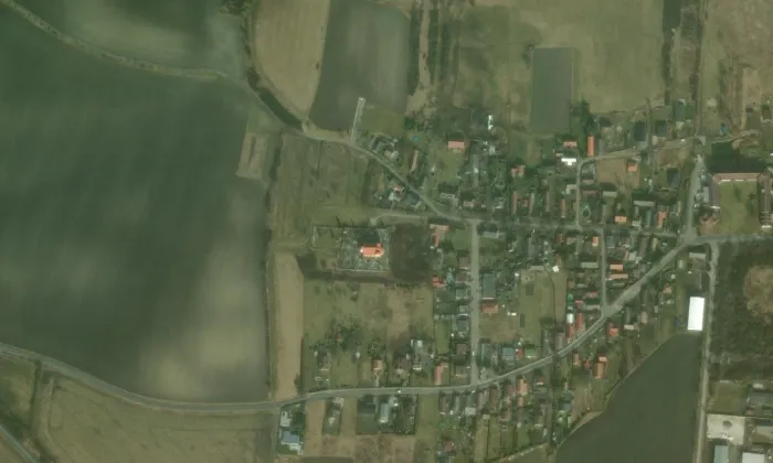Kostel svatého Václava (Sýčina) – letecký pohled