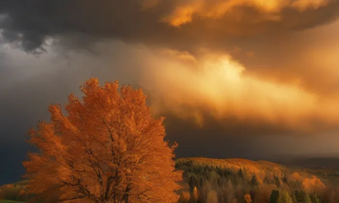 Kostel svatého Václava (Srbská Kamenice) – autumn