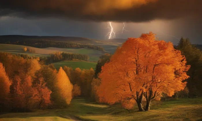 kostel svatého Václava (Svojšice) – autumn
