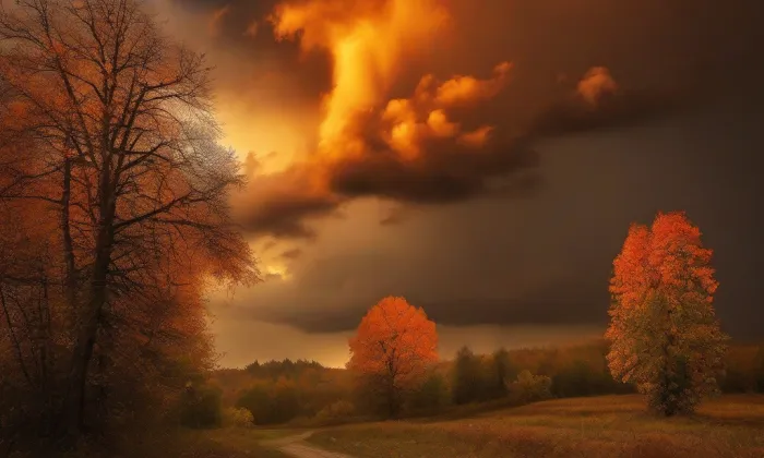 Kostel svatého Václava (Vrbčany) – autumn