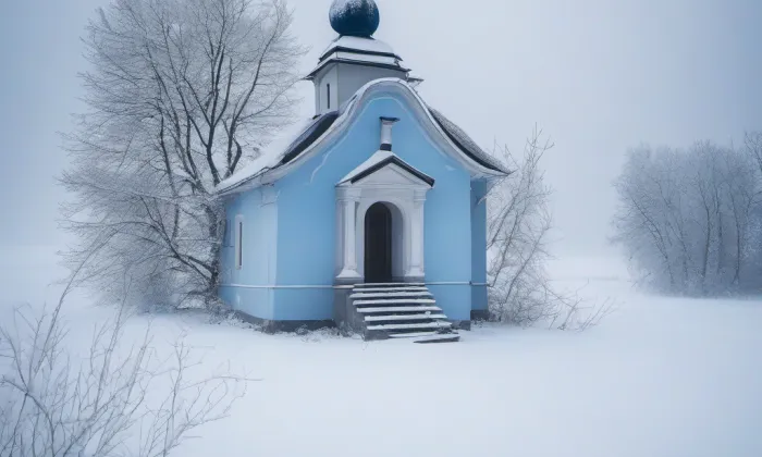 Kostel svatého Václava v Bohnicích – winter