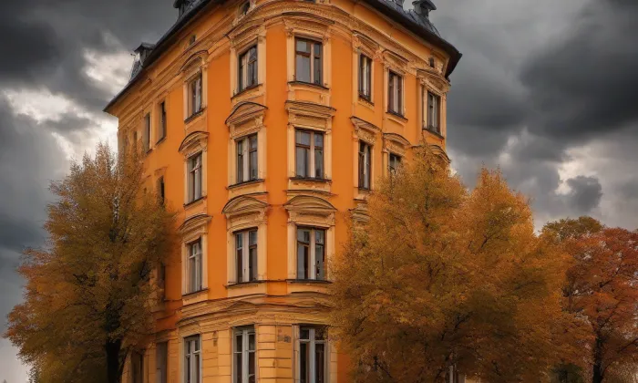 Kostel svatého Víta (Kvílice) – autumn