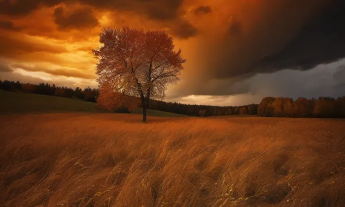 Kostel svatého Víta v Českém Krumlově – autumn