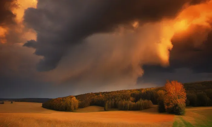 Kostel svatého Vavřince (Žebrák) – autumn