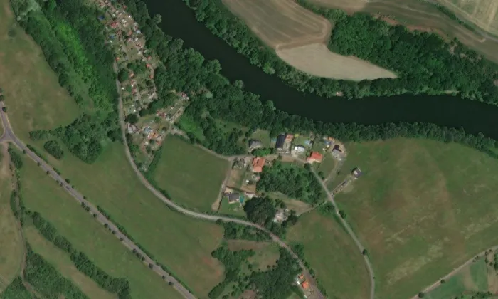 Kostel svatého Vavřince (Želina) – letecký pohled