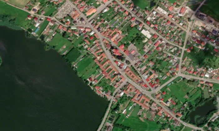 Kostel svatého Vavřince (Bohdalov) – letecký pohled