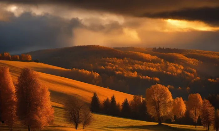 Kostel svatého Vavřince (Bohdalov) – autumn