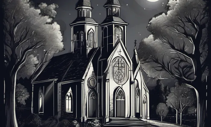 kostel svatého Vavřince (Chrastava I) – noc