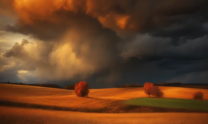 Kostel svatého Vavřince (Hořetice) – autumn