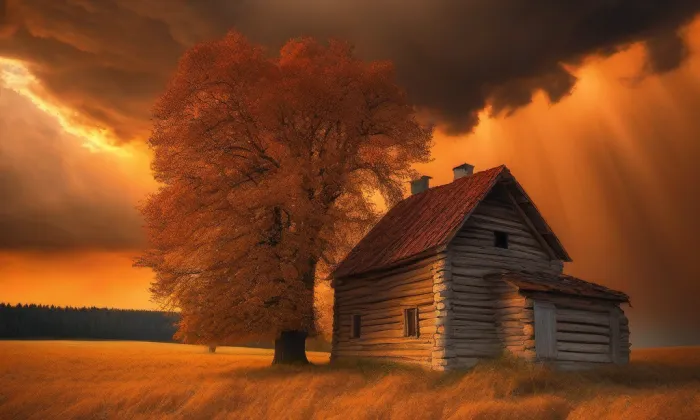 Kostel svatého Vavřince (Jinonice) – autumn