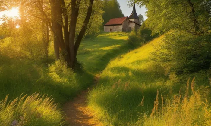 Kostel svatého Vavřince (Křivice) – summer