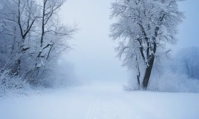 Kostel svatého Vavřince (Křivice) – winter