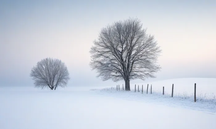kostel svatého Vavřince (Lhota Rapotina) – winter