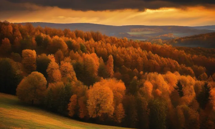 Kostel svatého Vavřince (Prácheň) – autumn