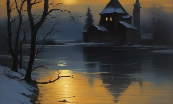 Kostel svatého Vavřince (Sobotín) – noc