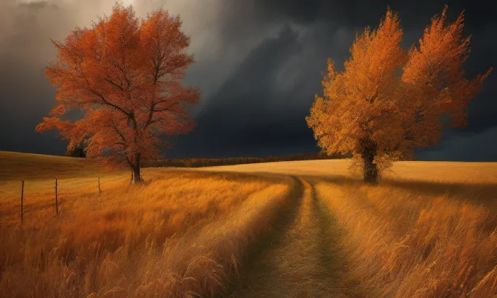 kostel svatého Vavřince (Svinčany) – autumn