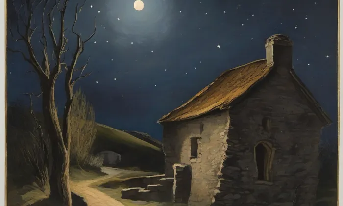Kostel svatého Vavřince (Třebeň) – noc