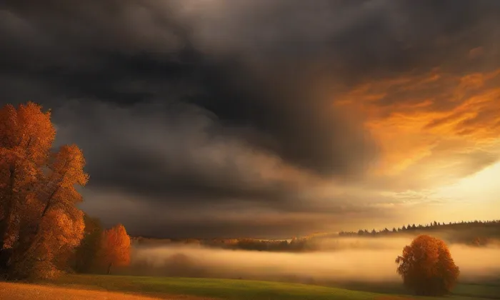 Kostel svatého Vavřince (Teplice nad Metují) – autumn