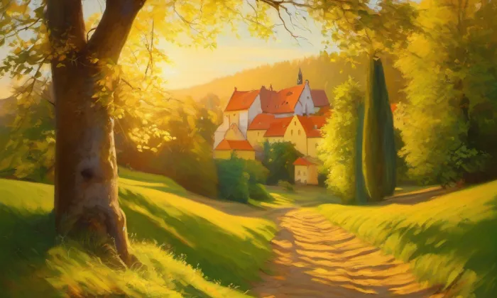 Kostel svatého Vavřince (Veliká Ves) – summer