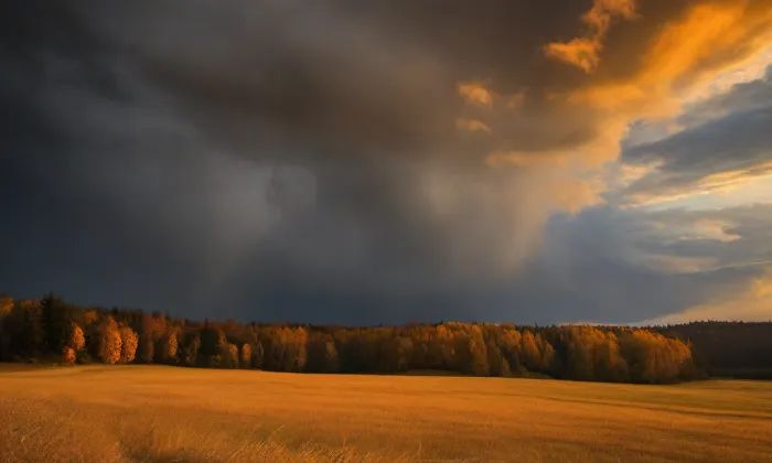 Kostel svatého Vavřince (Verušičky) – autumn