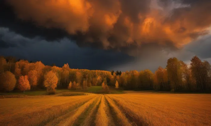 Kostel svatého Vavřince (Zbraslavice) – autumn