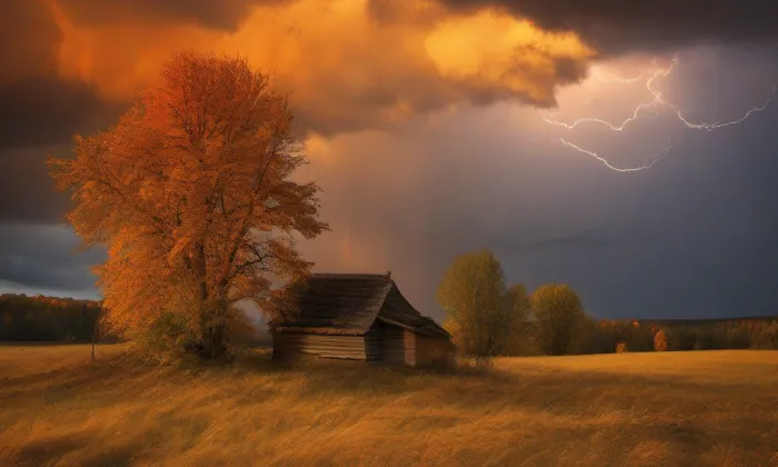 Kostel svatého Vavřince v Jezvém – autumn