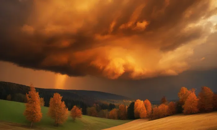 Kostel svatého Vojtěcha (Libice nad Cidlinou) – autumn