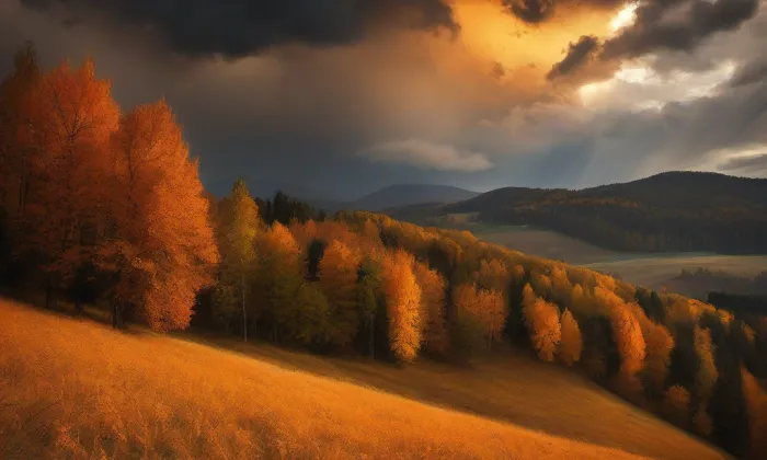 Kostel Umučení svatého Jana Křtitele (Solnice) – autumn