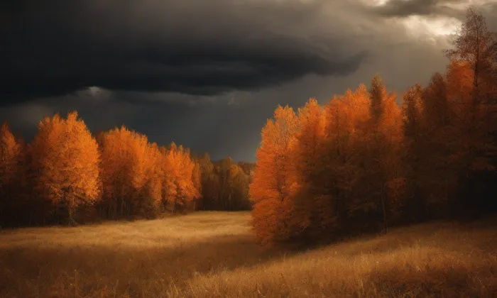 Kostel Všech svatých (Řesanice) – autumn
