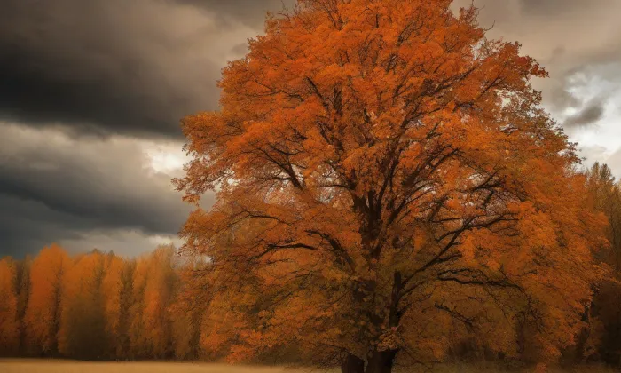 Kostel Všech svatých (Štoutov) – autumn