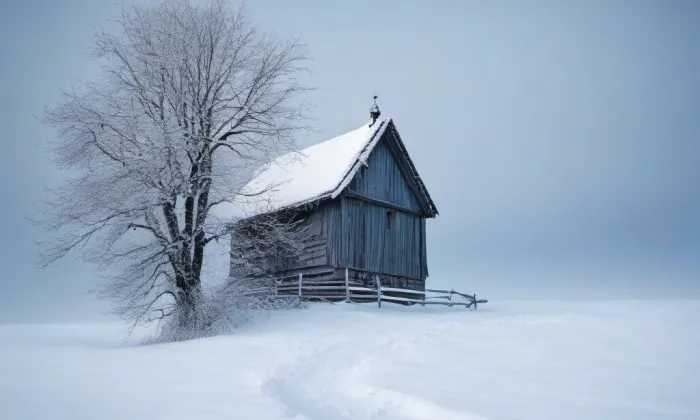 kostel Všech Svatých (Žumberk) – winter